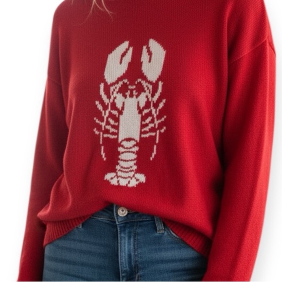 Wild Fable Women’s Red Lobster Sweater - Picture 3 of 8